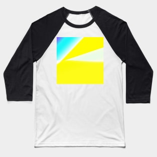 YELLOW BLUE WHITE ABSTRACT Baseball T-Shirt